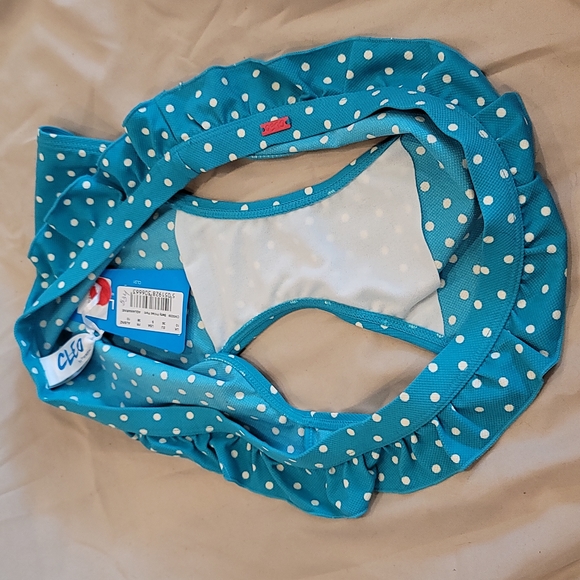 Cleo blue and white polka-dot bikini bottom - Picture 7 of 16
